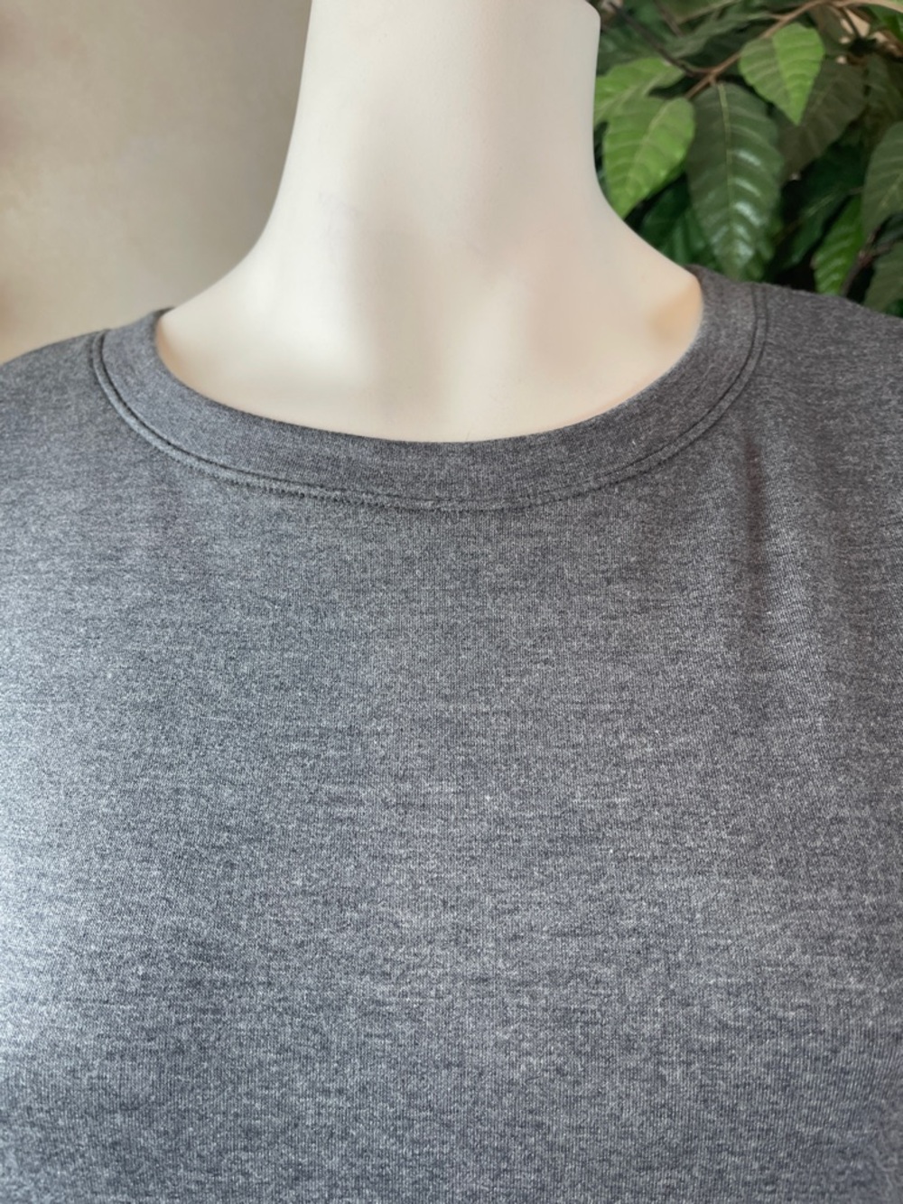 INC CHARCOAL SIDE ZIP BACK RUFFLE TOP - Picture 3 of 11